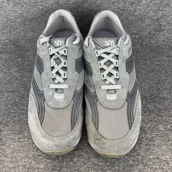 ✅SAS Shoes Mens 13M Journey Mesh Lace Up Triple Comfort Gray Leather Made In USA - Picture 6 of 10